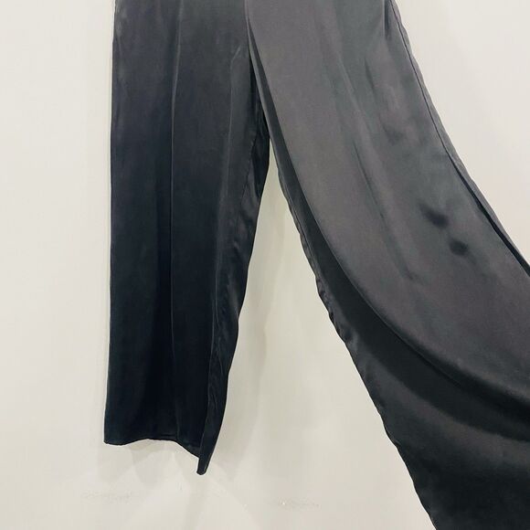 Lunya Black 100% Washable Silk Pajama Pants Short Sleeve Set Oversized Large - Picture 15 of 16